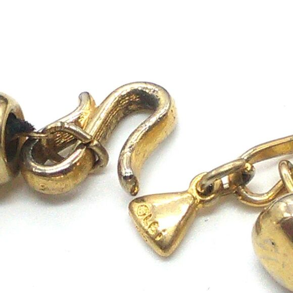 Vintage Liz Claiborne Graduated Beaded Necklace Gold Silver Bronze Tone Textured - Picture 6 of 9